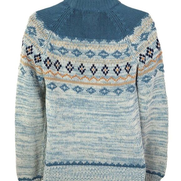 Sigallo Ski Sweater Vintage 70s Nordic Winter Pattern Geometric Mens Size Small - Picture 3 of 5
